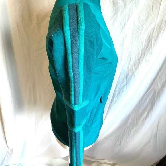 Lululemon Women’s Size 4 Athletica Turquoise Jacket Fall Winter Coat Merino Wool - Picture 3 of 14